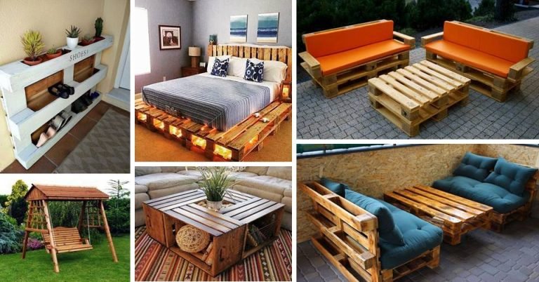 Genius DIY Easy Wood Pallet Furniture Designs Ideas