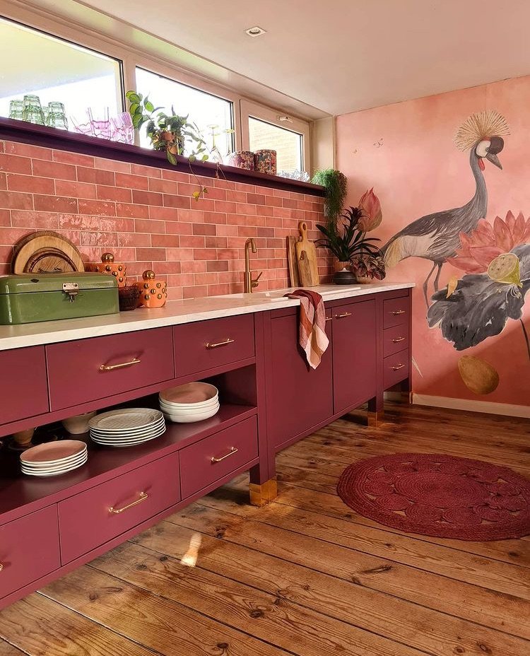 These Pink Kitchen will make you happy