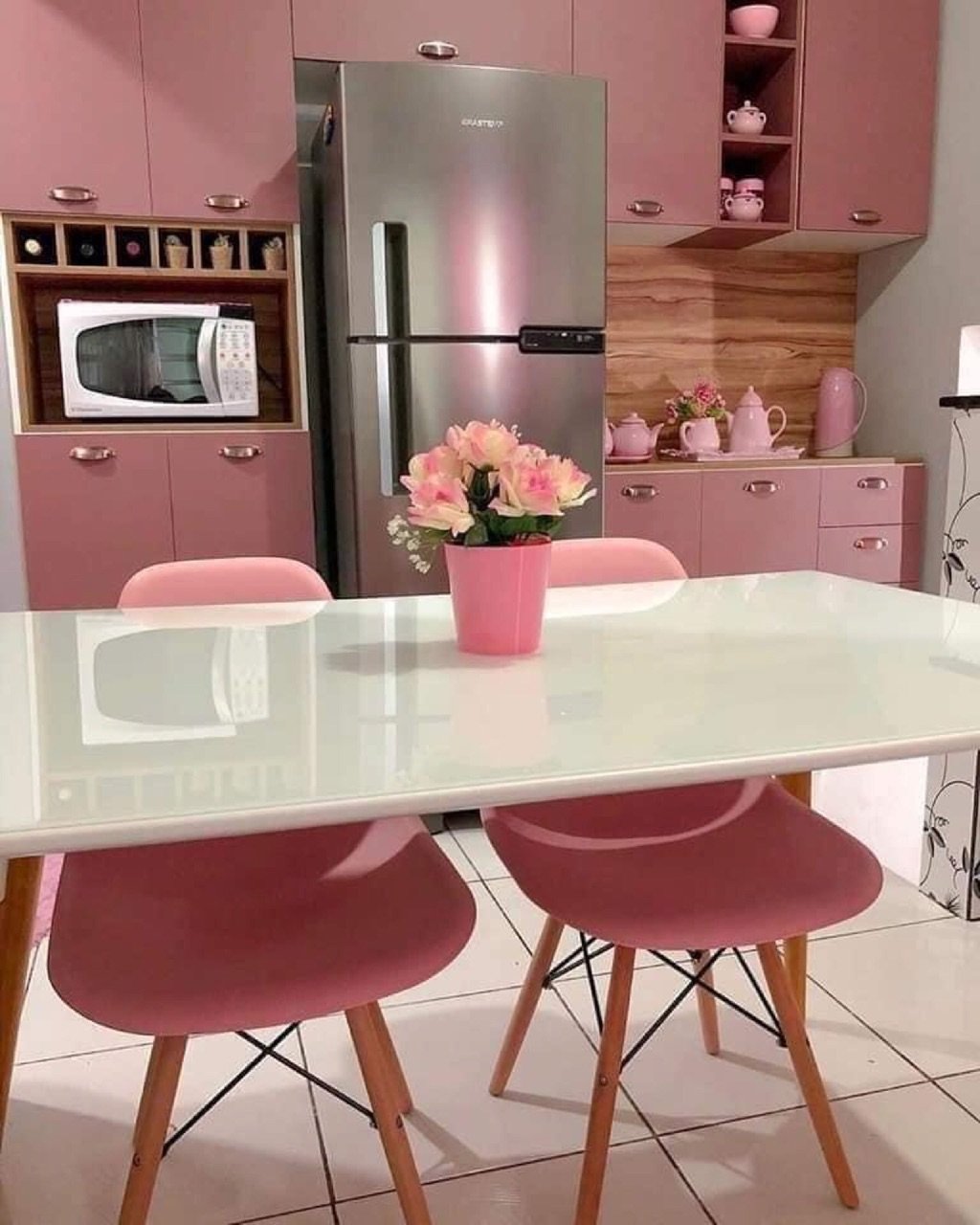 These Pink Kitchen will make you happy