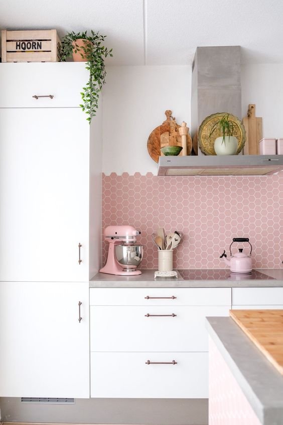 These Pink Kitchen will make you happy